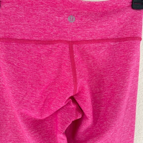 Lululemon Wunder Under Pant Heathered Jewelled Magenta Size 4 - Picture 9 of 10